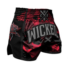 Load image into Gallery viewer, UNISEX-SHORT MUAY-THAI ONSET - RED &amp; BLACK