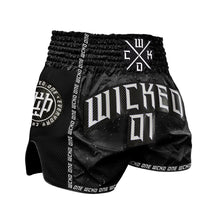 Load image into Gallery viewer, UNISEX-SHORT MUAY-THAI SHADOW - BLACK